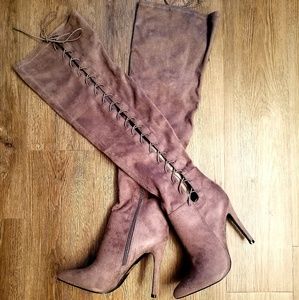 OTK Adjustable Tie Boot (Black 9/Grey 8.5)